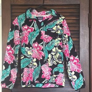 Floral Patagonia Fleece pullover